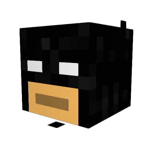GSLF Minecraft avatar head, 3D render