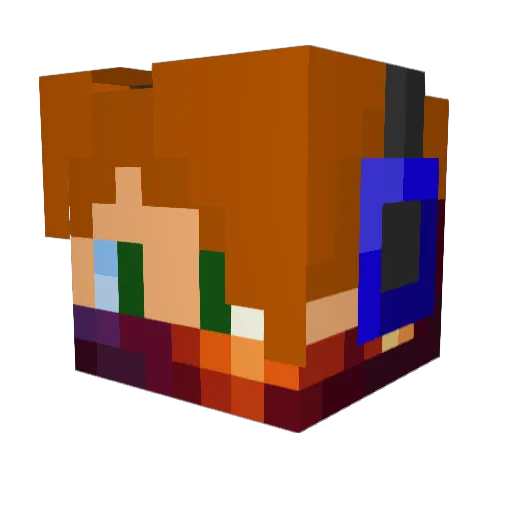 GSO_T0X1C Minecraft avatar head, 3D render