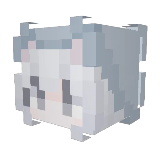 GSPYY Minecraft avatar head, 3D render