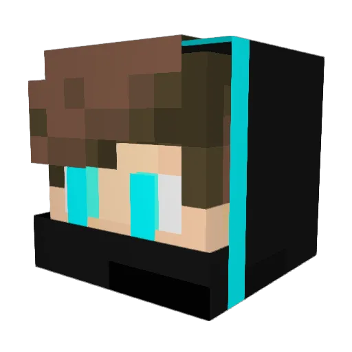 GSTMAX_ Minecraft avatar head, 3D render