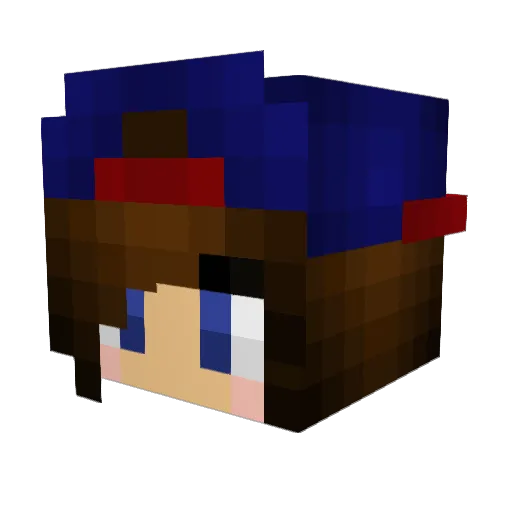 GSWPOm4ga Minecraft avatar head, 3D render