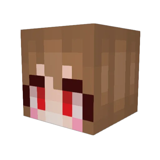 GSXR_750 Minecraft avatar head, 3D render