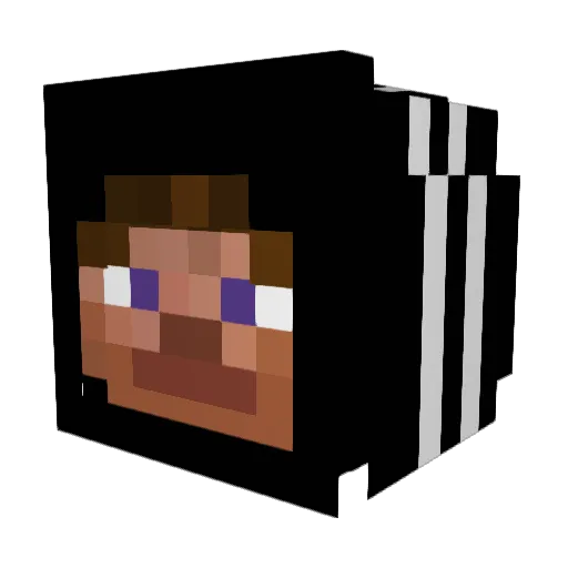 GSZ_18 Minecraft avatar head, 3D render