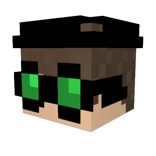 GS_Slugy Minecraft avatar head, 3D render