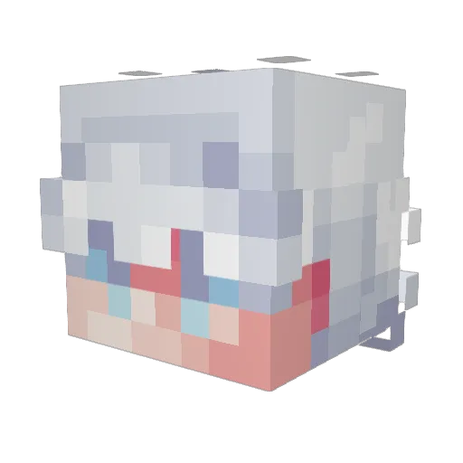 GSat0 Minecraft avatar head, 3D render