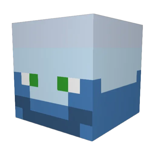 GShot04 Minecraft avatar head, 3D render