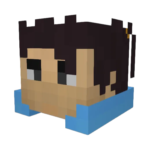 GSpot414 Minecraft avatar head, 3D render