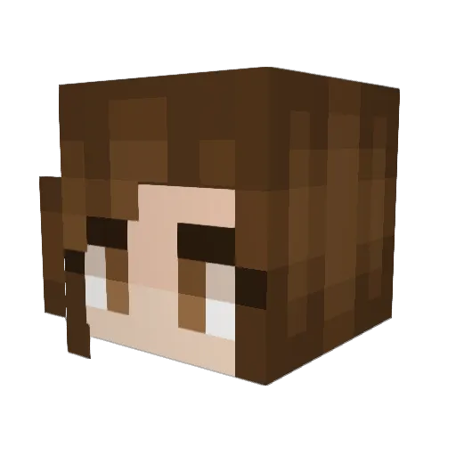 GStrawberry Minecraft avatar head, 3D render