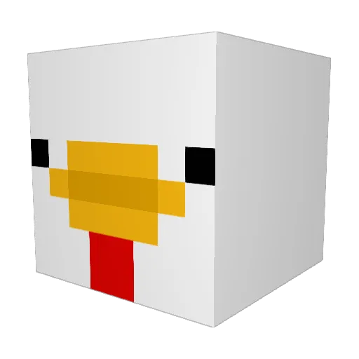 GT3Napkin Minecraft avatar head, 3D render