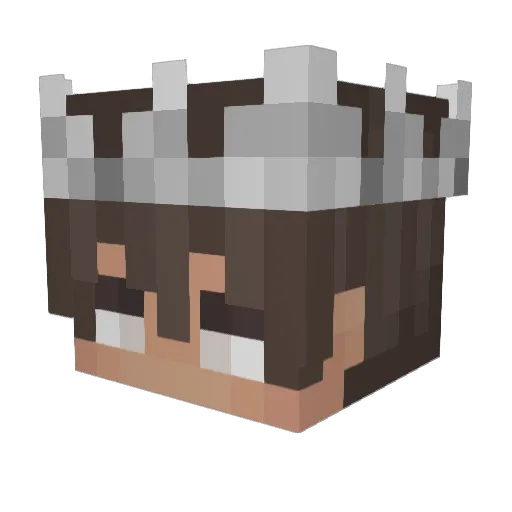 GT3RS27 Minecraft avatar head, 3D render