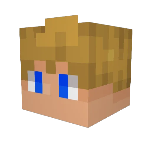 GT500MBJ Minecraft avatar head, 3D render