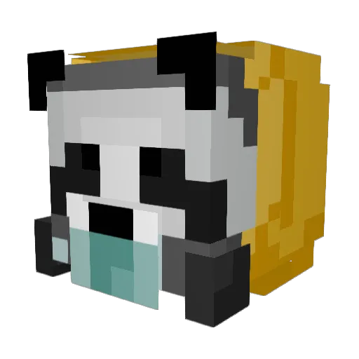 GTDCYT Minecraft avatar head, 3D render