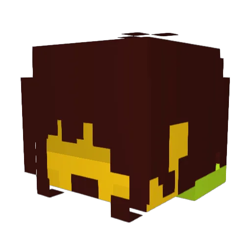 GTDarti Minecraft avatar head, 3D render