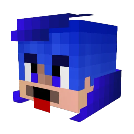 GTDgamer Minecraft avatar head, 3D render