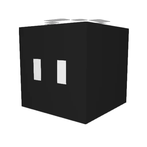 GTGR Minecraft avatar head, 3D render