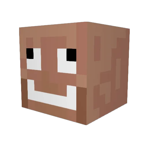 GTSHORTY14 Minecraft avatar head, 3D render