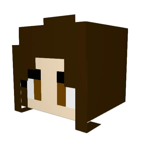 GTSRUTFLESS74 Minecraft avatar head, 3D render