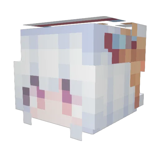 GTX9999 Minecraft avatar head, 3D render