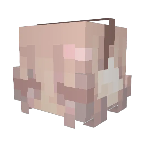 GTX_XTX Minecraft avatar head, 3D render