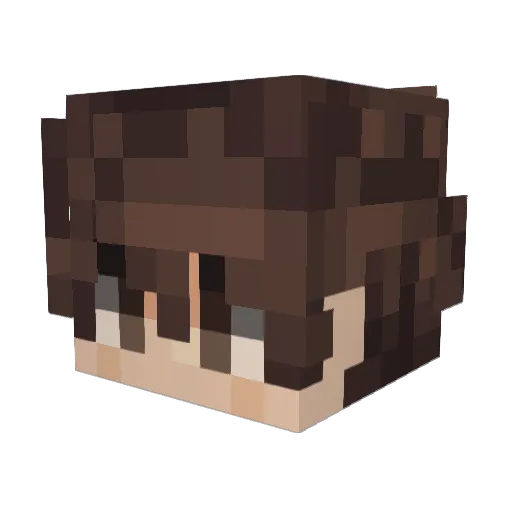 GT_33x Minecraft avatar head, 3D render
