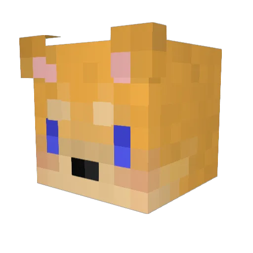 GT_DDZ Minecraft avatar head, 3D render