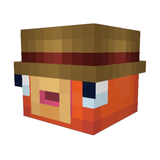 GT_Dome Minecraft avatar head, 3D render
