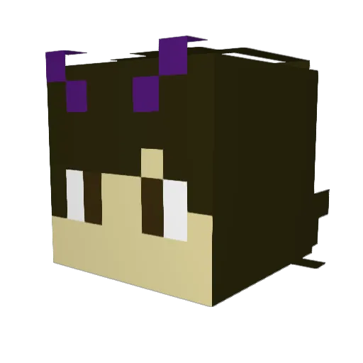 GT_Frisk201X Minecraft avatar head, 3D render