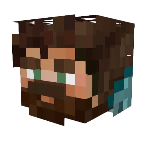 GT_Huntz Minecraft avatar head, 3D render