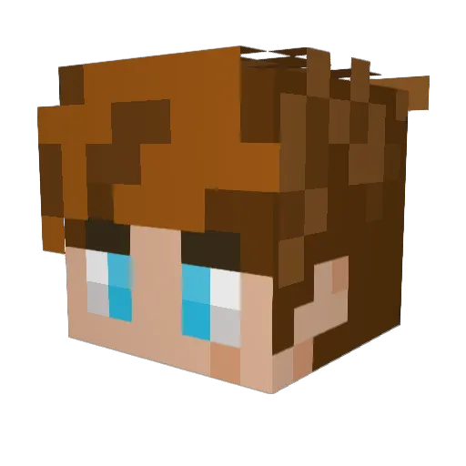 GT_Neko Minecraft avatar head, 3D render
