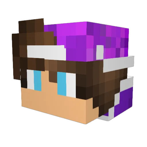 GT_Wolf Minecraft avatar head, 3D render