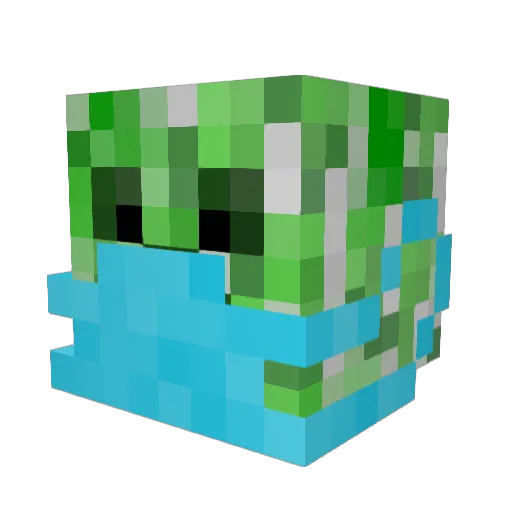 GT_n Minecraft avatar head, 3D render