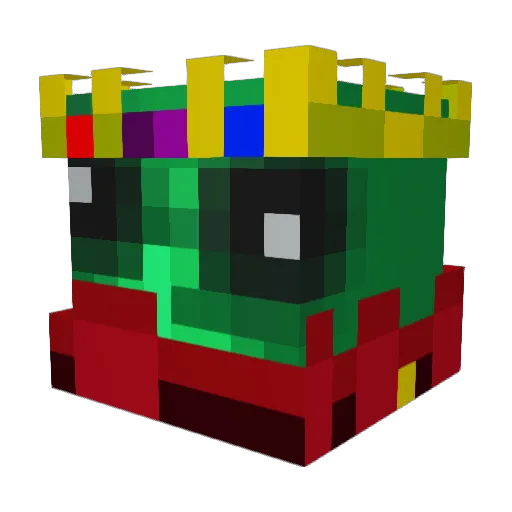GTbackupCRT Minecraft avatar head, 3D render