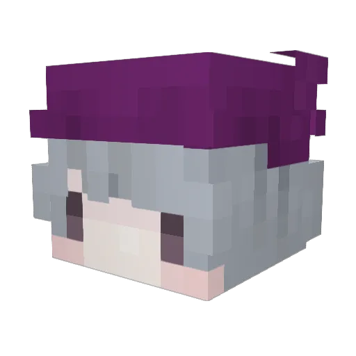 GTi1Xx Minecraft avatar head, 3D render