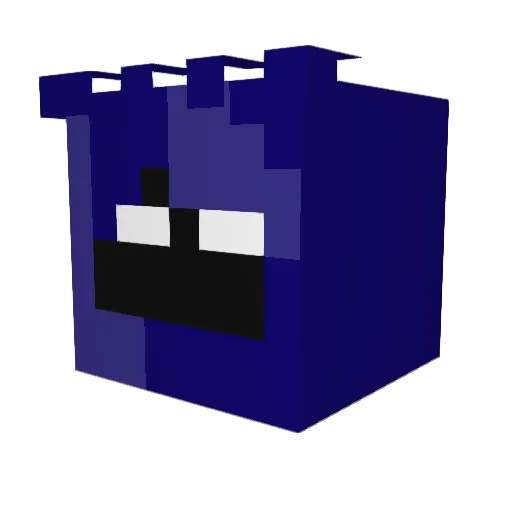 GTunofficial Minecraft avatar head, 3D render