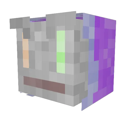 GUCCIGANGSquadV Minecraft avatar head, 3D render