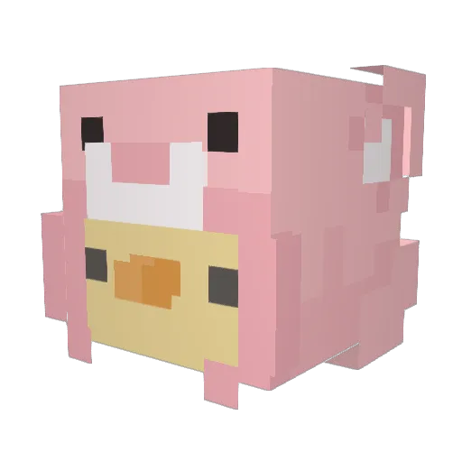 GUCCI_1228 Minecraft avatar head, 3D render