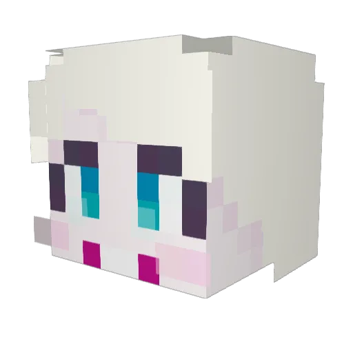 GUCCI_S Minecraft avatar head, 3D render