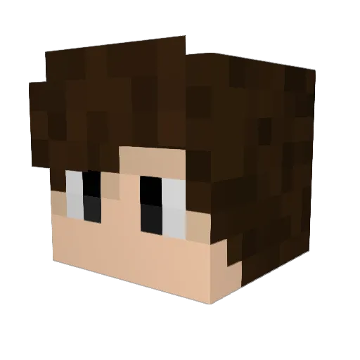 GUCCI_fine Minecraft avatar head, 3D render
