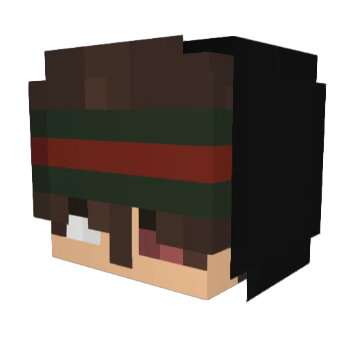 GUCCIkyqez Minecraft avatar head, 3D render