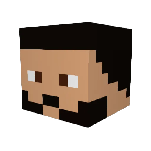 GUGGY13 Minecraft avatar head, 3D render