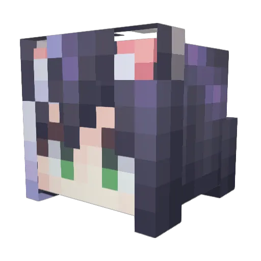 GUGU_114514 Minecraft avatar head, 3D render