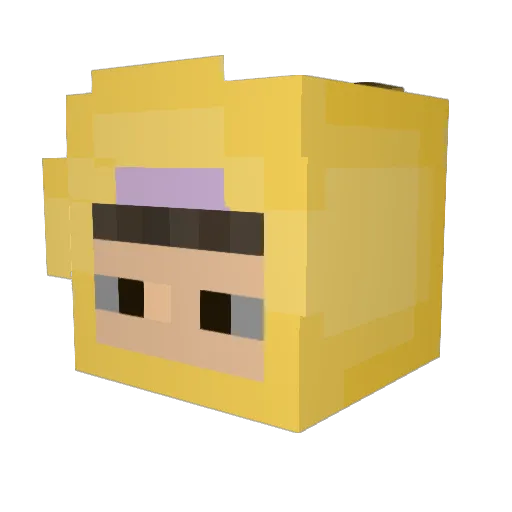 GUHVIX Minecraft avatar head, 3D render