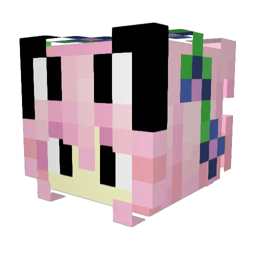 GUILLO2000 Minecraft avatar head, 3D render