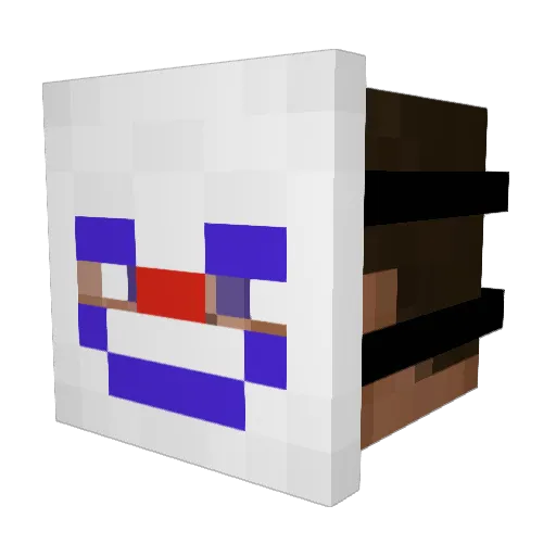 GUIRAPHAEL_BR Minecraft avatar head, 3D render