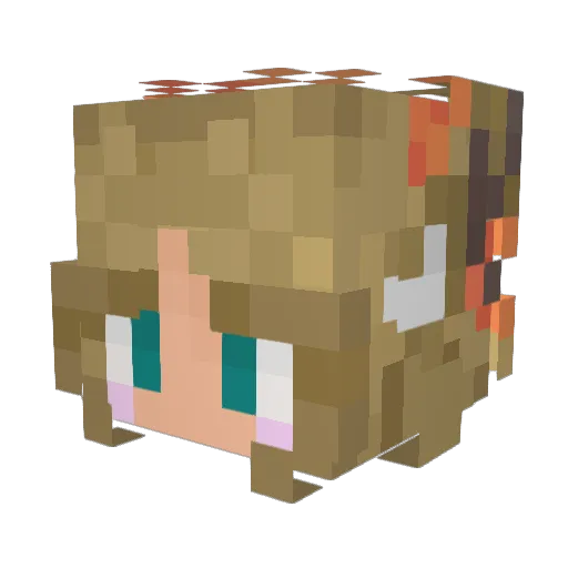 GUITARLORD71 Minecraft avatar head, 3D render