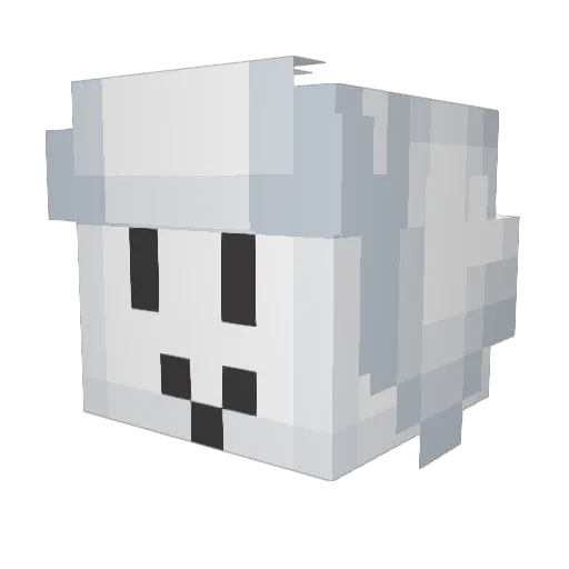 GUKB0B Minecraft avatar head, 3D render