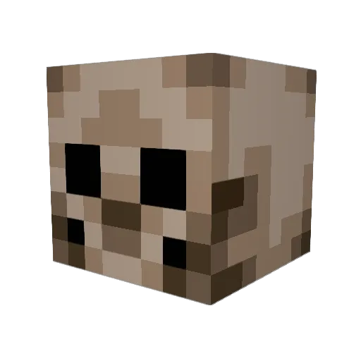 GUL4N Minecraft avatar head, 3D render