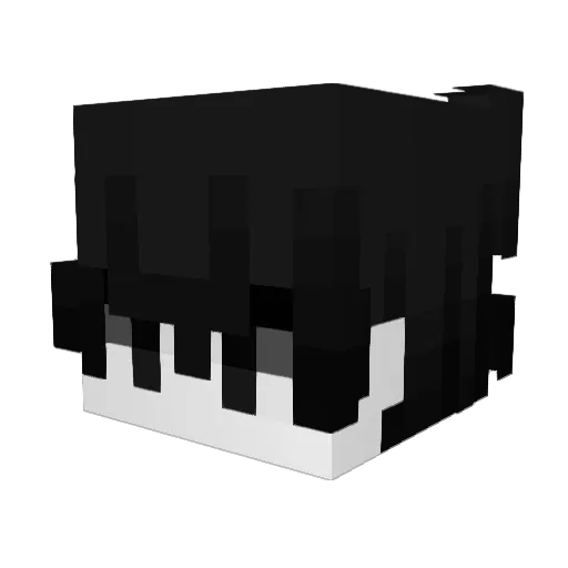 GUN_YZ Minecraft avatar head, 3D render