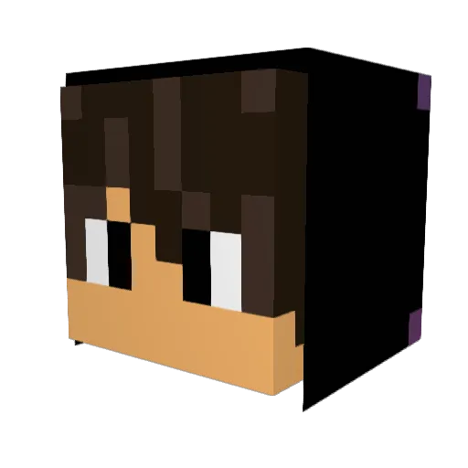GUTI_21 Minecraft avatar head, 3D render
