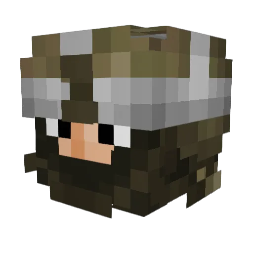 GUUUY420 Minecraft avatar head, 3D render
